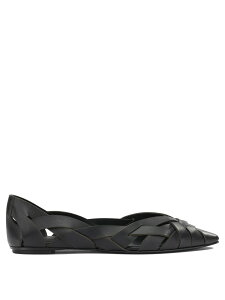 �f���J���� DEL CARLO �t���b�g�V���[�Y �t���b�g�V���[�Y ���f�B�[�X �u���b�N Flat Shoes Ballerinas 12101LISINATUR NERO Black �֐� �������� 2026SS vi
