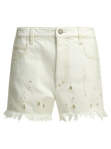 �C�U�x�� �}���� ISABEL MARANT �f�j���V���[�c �V���[�c ���f�B�[�X �z���C�g Denim shorts Aecia Five-pocket shorts 26ESH0300FAD2H01I20WH White �֐� �������� 2026SS vi