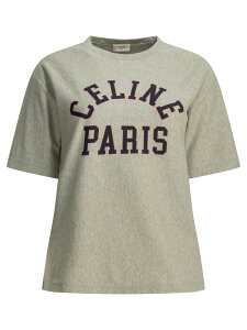 �Z���[�k CELINE �|���V���c T�V���c ���f�B�[�X �O���[ T-shirts and polo shirts T-shirts RX0TF1242.GLQ1 Grey �֐� �������� 2026AW vi