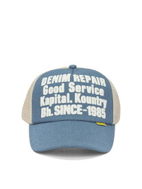 キャピタル KAPITAL ハット 帽子 メンズ ベージュ Hats "Denim Repair Service" trucker hat K2603XH502NAT Beige 関税 送料無料 2026SS vi