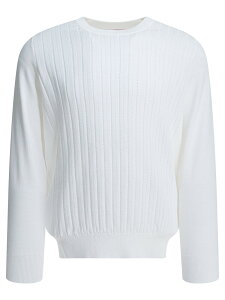 �u���l�� �N�`�l�� BRUNELLO CUCINELLI �Z�[�^�[ �j�b�g�E�F�A �����Y �z���C�g Knitwear Ribbed crew-neck sweater M29204000C2723_X White �֐� �������� 2026SS vi
