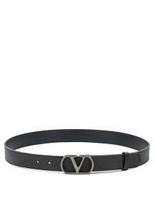 ���@�����e�B�m �K�����@�[�j VALENTINO GARAVANI �x���g �����Y �u���b�N Belts VLogo Signature Leather Belt 9Y2T0SM3BQT0NO Black �֐� �������� 2026AW vi