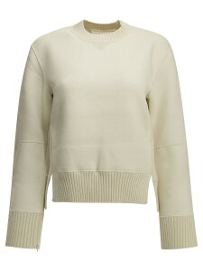 �T�J�C SACAI �Z�[�^�[ �j�b�g�E�F�A ���f�B�[�X �z���C�g Knitwear Crew-neck sweater made of a cotton-cashmere blend 26-08670151 White �֐� �������� 2026AW vi