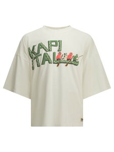 �L���s�^�� KAPITAL T�V���c �����Y �z���C�g T-shirts Katabira Canoe Kapital Crew-Neck T-Shirt K2605SC186WHITE White �֐� �������� 2026AW vi