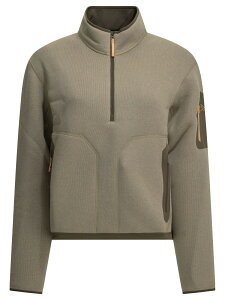 �A�[�N�e���N�X ARC'TERYX �g���[�i�[ ���f�B�[�X �x�[�W�� Sweatshirts Covert Half-Zip Sweatshirt X000010736COVERT CRP 1/2 ZIPRUNE HTHR/MONGOOSE Beige �֐� �������� 2026AW vi