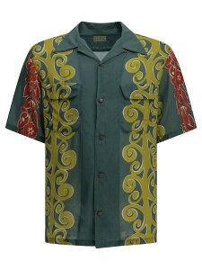 �L���s�^�� KAPITAL �V���c �����Y �O���[�� Shirts Kona Tree Casual Shirt K2606SS208EMERALDGREEN Green �֐� �������� 2026AW vi