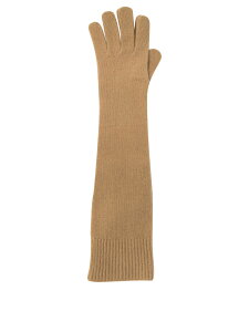 �g�[�e�� TOTEME �n�C�e�N�A�N�Z�T���[ �t�@�b�V�������� ���f�B�[�X �x�[�W�� Hi-tech accessories Long knit gloves 244-WSG0009-YA0004033 Beige �֐� �������� 2024AW vi