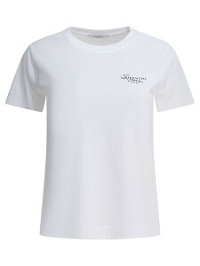�W�o���V�B GIVENCHY �|���V���c T�V���c ���f�B�[�X �z���C�g T-shirts and polo shirts Fitted crew-neck t-shirt BW70FJP7A7100 White �֐� �������� 2026SS vi