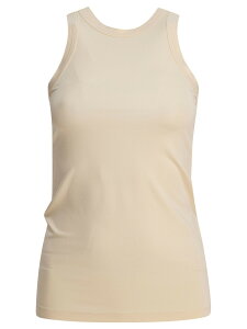 �g�[�e�� TOTEME T�V���c �g�b�v�X ���f�B�[�X �z���C�g T-shirts and tops Viscose tank top 242-WRT1727-FB0162116 White �֐� �������� 2025SS vi