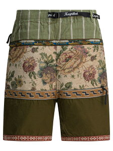 �L���s�^�� KAPITAL �V���[�c �����Y �O���[�� Shorts Eco Baka short with patchwork K2505SP221KHA Green �֐� �������� 2025AW vi