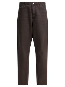 �J�[�n�[�g �_�u�����[�A�C�s�[ CARHARTT WIP �Y�{�� �p���c �����Y �u���E�� Trousers Single Knee Pants I034798474O.32 Brown �֐� �������� 2025AW vi