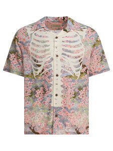 �L���s�^�� KAPITAL �V���c �����Y �u���[ Shirts Bone shirt K2503SS049SAX Light blue �֐� �������� 2025AW vi