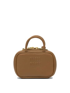 �~���E �~���E MIU MIU �n�C�e�N�A�N�Z�T���[ �t�@�b�V�������� ���f�B�[�X �u���E�� Hi-tech accessories Micro bag Beau 5NR036AF8WF0046 Brown �֐� �������� 2025AW vi