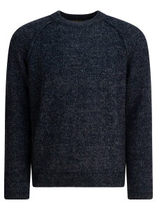 RAKKI �Z�[�^�[ �j�b�g�E�F�A �����Y �u���[ Knitwear Wool crew neck sweater MANAGER WYBLU NOTTE GRIGIO Blue �֐� �������� 2025AW vi