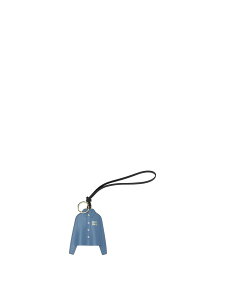 �~���E �~���E MIU MIU �n�C�e�N�A�N�Z�T���[ �t�@�b�V�������� ���f�B�[�X �u���[ Hi-tech accessories Leather keychain charm 5TL5292CUIF0237 Light blue �֐� �������� 2025AW vi