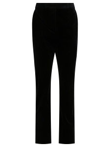 �}�b�N�X �}�[�� MAX MARA �Y�{�� �p���c ���f�B�[�X �u���b�N Trousers Velvet pants 2521136231CABREO007 Black �֐� �������� 2025AW vi