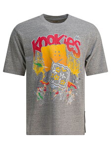 �L���s�^�� KAPITAL T�V���c �����Y �O���[ T-shirts Kookies T-shirt K2504SC163GRY Grey �֐� �������� 2025AW vi
