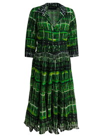 サマンサスン SAMANTHA SUNG ワンピース ドレス レディース グリーン Dresses Dresses ASTERWATERCOLOR PLAID GREEN Green 関税 送料無料 ラッピング無料 2025AW vi