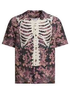 �L���s�^�� KAPITAL �V���c �����Y �p�[�v�� Shirts Bone shirt K2503SS049I-B Purple �֐� �������� 2025AW vi