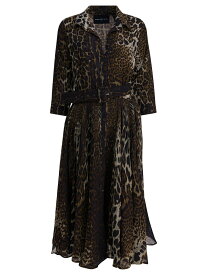 サマンサスン SAMANTHA SUNG ワンピース ドレス レディース ブラウン Dresses Dresses ASTERCOLOMBO LEOPARD BIG SEPIA Brown 関税 送料無料 ラッピング無料 2025AW vi
