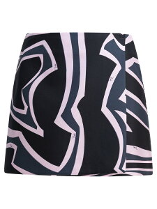 �G�~���I �v�b�` EMILIO PUCCI �X�J�[�g ���f�B�[�X �u���b�N Skirts Labirinto skirt 5URV355U741047 Black �֐� �������� 2025AW vi
