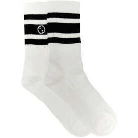 GUCCI グッチ ホワイト White/Black Nastro Web logo socks ソックス メンズ 秋冬2023 7507054GADU1060 【関税・送料無料】【ラッピング無料】 ju
