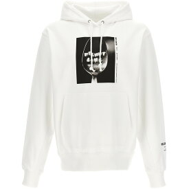 HELMUT LANG ヘルムートラング ホワイト White 'Photo 2' hoodie トレーナー メンズ 秋冬2023 N05HM519100 【関税・送料無料】【ラッピング無料】 ju