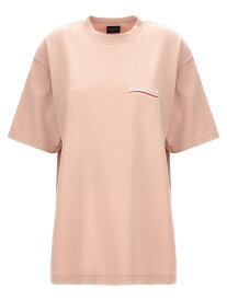 BALENCIAGA バレンシアガ ピンク Pink 'Political campaign' T-shirt Tシャツ レディース 春夏2024 641655TKVJ11764 【関税・送料無料】【ラッピング無料】 ju