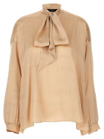 【本日5の付く日ポイント4倍!!】 BALENCIAGA バレンシアガ ベージュ Beige 'Balenciaga' shirt シャツ レディース 春夏2024 773318TPN031975 【関税・送料無料】【ラッピング無料】 ju