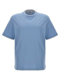 【本日5の付く日ポイント4倍!】 BRUNELLO CUCINELLI ブルネロ クチネリ ブルー Light Blue Layered T-shirt Tシャツ メンズ 春夏2024 M0B137427CCV48 【関税・送料無料】【ラッピング無料】 ju