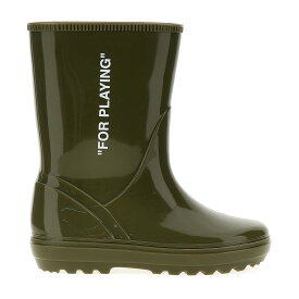 OFF-WHITE オフ ホワイト グリーン Green 'For Playing' boots ブーツ ボーイズ 秋冬2023 OBIE002F23MAT00157015701 【関税・送料無料】【ラッピング無料】 ju