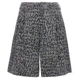 COMME DES GARCONS HOMME PLUS コムデギャルソン オム プリュス グレー Gray All over print Brmuda shorts ショーツ メンズ 秋冬2023 PLP0070511 【関税・送料無料】【ラッピング無料】 ju