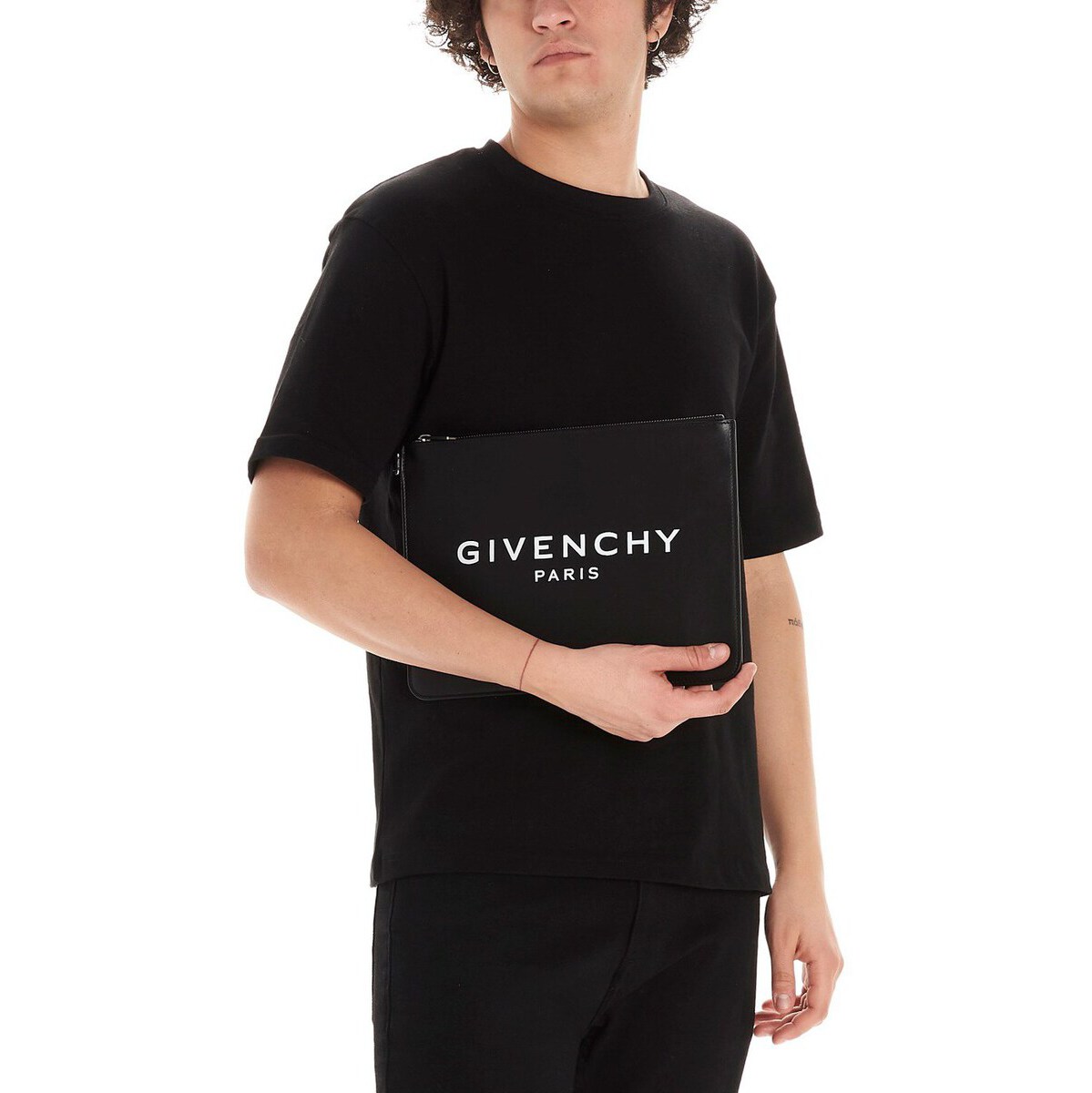 大流行中 Givenchy ジバンシィ Black Givenchy Paris Clutch メンズ 秋冬 Bk600jk0ac001 Ju 50 Off Www Automagg Com