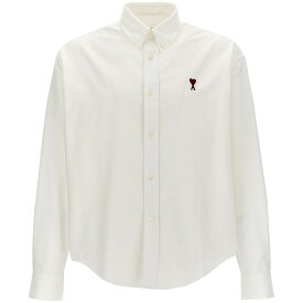 AMI PARIS アミ パリス ホワイト White 'Ami De Coeur' shirt シャツ メンズ 秋冬2023 BFUSH130CO0031168 【関税・送料無料】【ラッピング無料】 ju