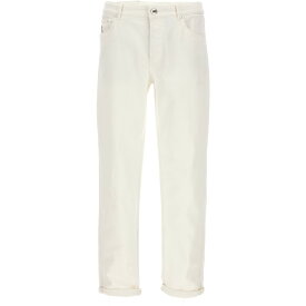 BRUNELLO CUCINELLI ブルネロ クチネリ ホワイト White Traditional fit jeans デニム メンズ 春夏2024 M277PD3210C7210 【関税・送料無料】【ラッピング無料】 ju