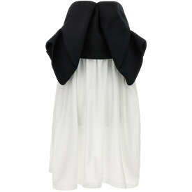 COMME DES GARCONS コム デ ギャルソン ホワイト White/Black Hood application dress ドレス レディース 秋冬2023 GLO014W231 【関税・送料無料】【ラッピング無料】 ju