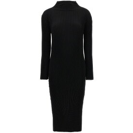 【5のつく日は全商品ポイント4倍】 ISSEY MIYAKE イッセイ ミヤケ ブラック Black 'Spongy' dress ドレス レディース 秋冬2023 IM38KH26715 【関税・送料無料】【ラッピング無料】 ju