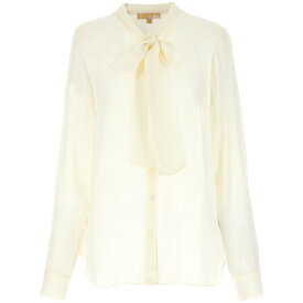 MICHAEL KORS マイケルコース ベージュ Beige Pussy bow blouse シャツ レディース 秋冬2023 MF340I8A7K110 【関税・送料無料】【ラッピング無料】 ju