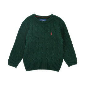 【本日5の付く日ポイント4倍!!】 POLO RALPH LAUREN ポロ・ラルフローレン グリーン Green Logo embroidery sweater ニットウェア ボーイズ 秋冬2023 918291002 【関税・送料無料】【ラッピング無料】 ju