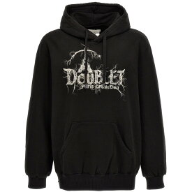 【楽天スーパーSALE!!30000円以上2000円OFFクーポン対象】 DOUBLET ダブレット ブラック Black 'Doubland' hoodie トレーナー メンズ 秋冬2023 23AW43CS287BLACK 【関税・送料無料】【ラッピング無料】 ju