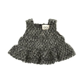 【本日0のつく日ポイント4倍！】 DOUUOD ドゥドゥ グレー Gray Flounced knit top トップス ガールズ 秋冬2023 DT9A12U0117810 【関税・送料無料】【ラッピング無料】 ju