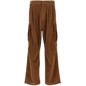 MONCLER モンクレール ブラウン Brown Ribbed velvet pants パンツ メンズ 秋冬2023 2A00030549UU26I 【関税・送料無料】【ラッピング無料】 ju