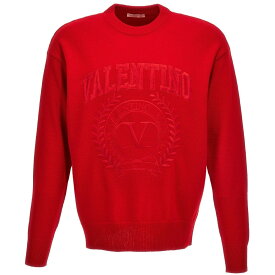 VALENTINO GARAVANI ヴァレンティノ ガラヴァーニ レッド Red Valentino logo embroidery sweater ニットウェア メンズ 秋冬2023 3V3KC26V9H3157 【関税・送料無料】【ラッピング無料】 ju