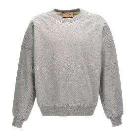 GUCCI グッチ グレー Gray Logo print sweatshirt トレーナー メンズ 秋冬2023 761595XJFZL1230 【関税・送料無料】【ラッピング無料】 ju