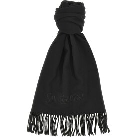 SAINT LAURENT PARIS イヴ サンローラン ブラック Black 'Saint Laurent' scarf ファッション小物 メンズ 秋冬2023 7489593Y2011060 【関税・送料無料】【ラッピング無料】 ju