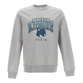 MAISON KITSUNE メゾン キツネ グレー Gray Campus Fox sweatshirt トレーナー メンズ 秋冬2023 LM00305KM0001H120 【関税・送料無料】【ラッピング無料】 ju