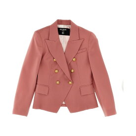 BALMAIN バルマン ピンク Pink Double breast blazer jacket with logo buttons ジャケット ガールズ 秋冬2023 BT2A34I0089521 【関税・送料無料】【ラッピング無料】 ju