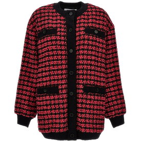 MSGM エムエスジーエム パープル Fuchsia Tweed cardigan ニットウェア レディース 秋冬2023 3541MDH0423760414 【関税・送料無料】【ラッピング無料】 ju