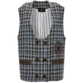 【本日0の付く日ポイント4倍!!】 ETRO エトロ マルチカラー Multicolor Logo embroidery vest トップス レディース 秋冬2023 115587251250 【関税・送料無料】【ラッピング無料】 ju