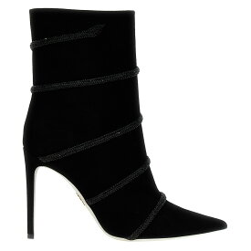 RENE CAOVILLA レネ カオヴィラ ブラック Black Suede rhinestone ankle boots ブーツ レディース 秋冬2023 C11825105C001V050 【関税・送料無料】【ラッピング無料】 ju